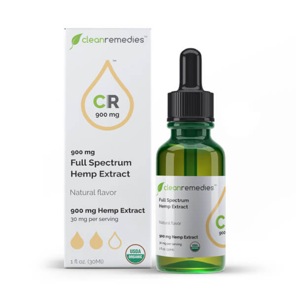 Clean Remedies Full Spectrum Hemp Extract Natural & Peppermint Flavor