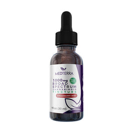 Medterra Broad Spectrum Tincture 1000MG Citrus -Strawberry Mint - Natural Flavor