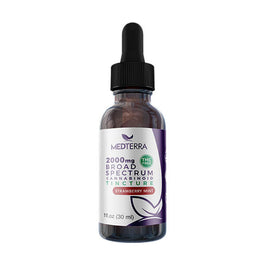 Medterra Broad Spectrum Tincture 2000MG Citrus -Strawberry Mint - Natural Flavor
